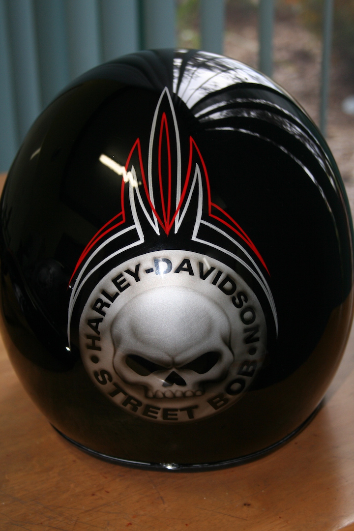 Helmet - Harley Davidson with Pinstriping