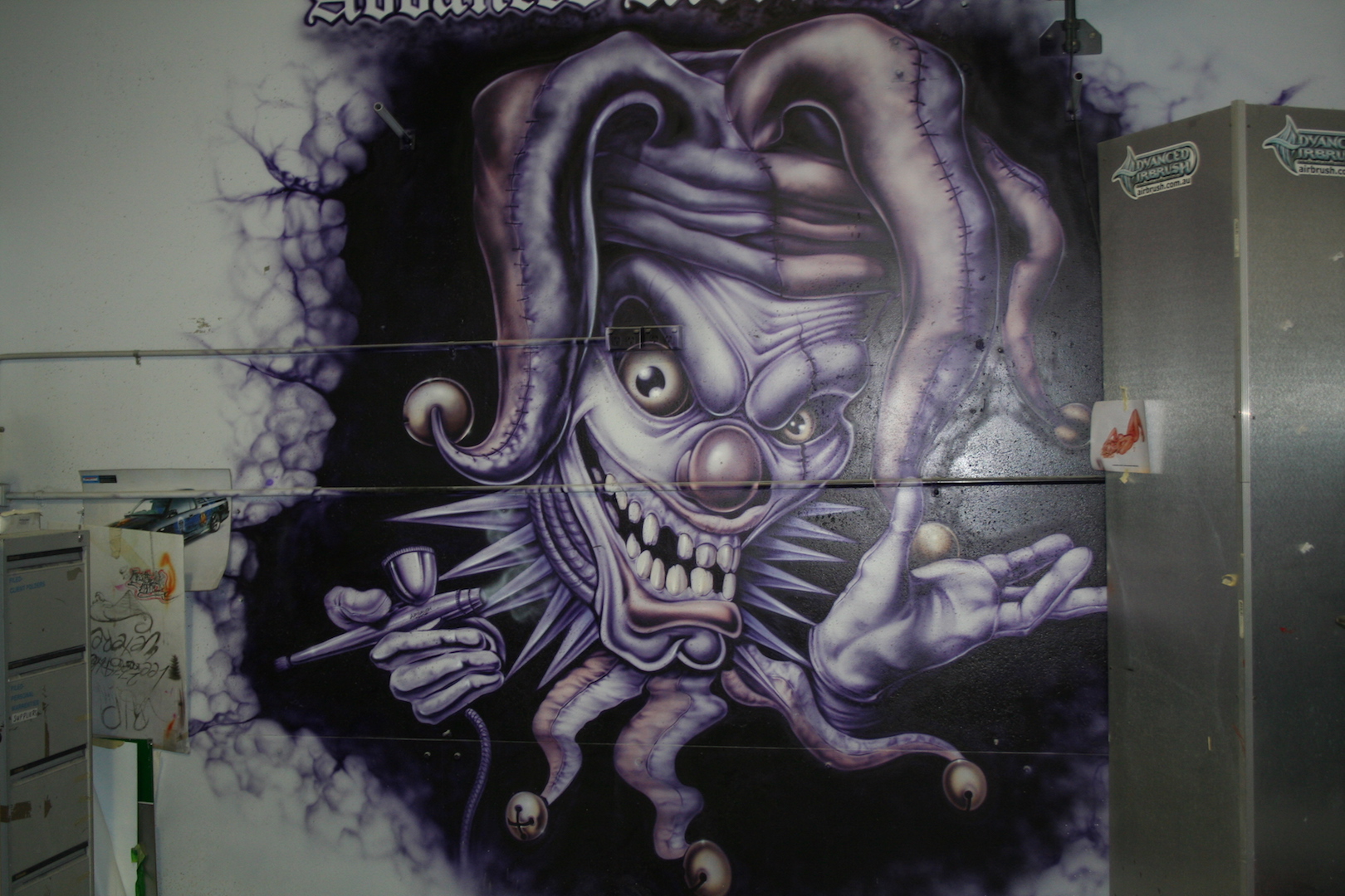 Jester wall art in Advanced Airbrush