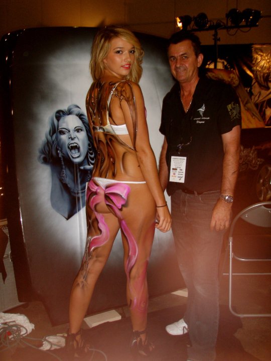 Promotional body painting