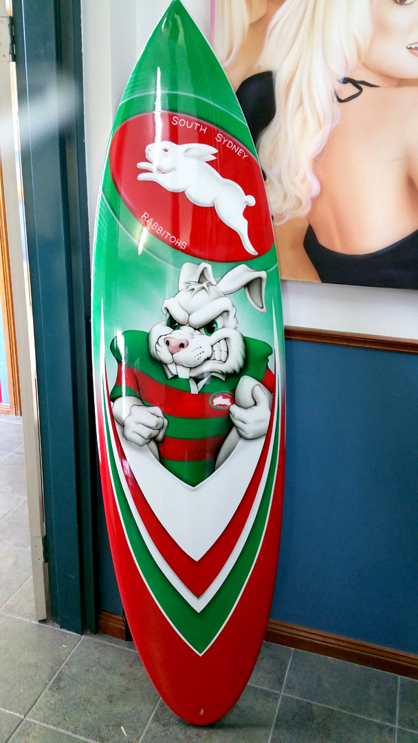 Airbrushed Surfboard