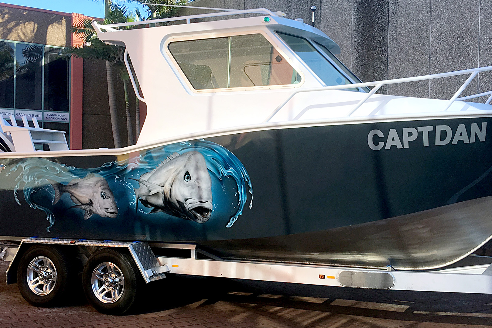 Airbrushed Boat