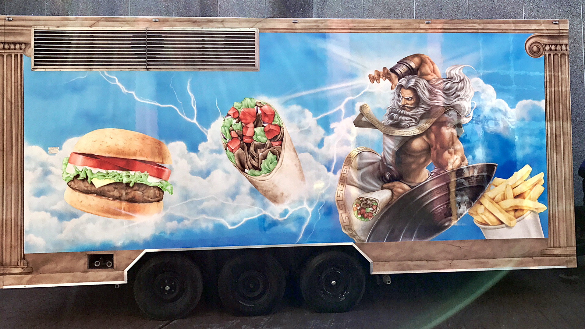 Souvlaki King - Airbrushed Food Truck