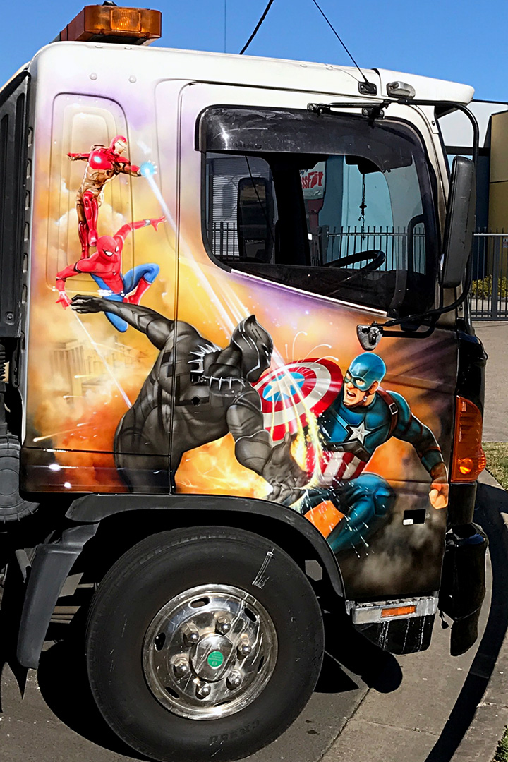 Airbrushed Tow Truck