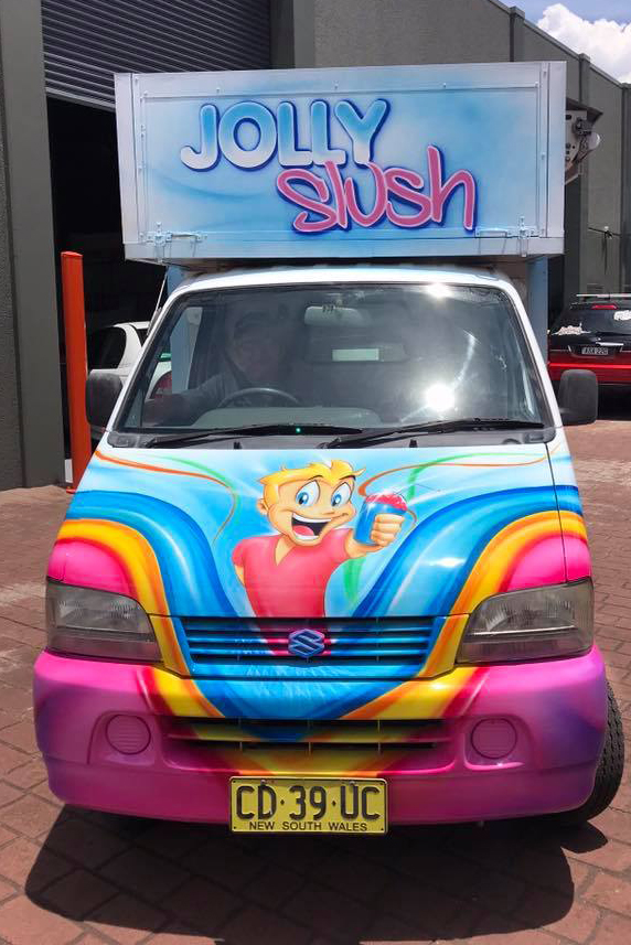 Airbrushed Jolly Slush Van