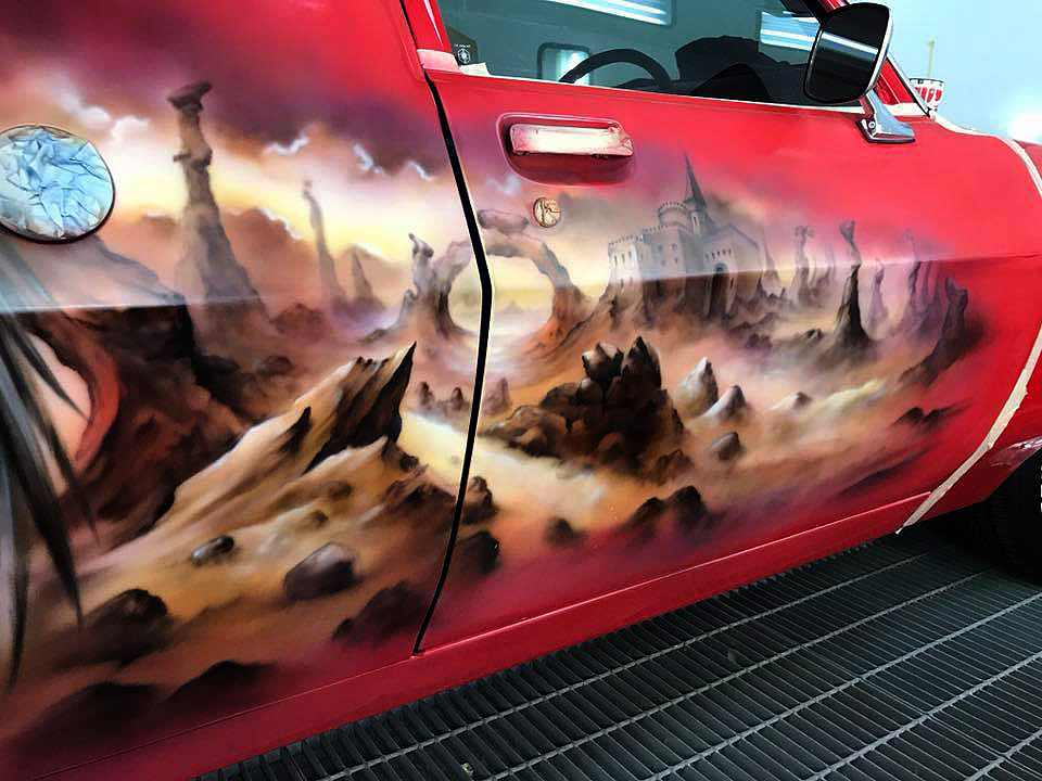 Airbrushed Panel Van