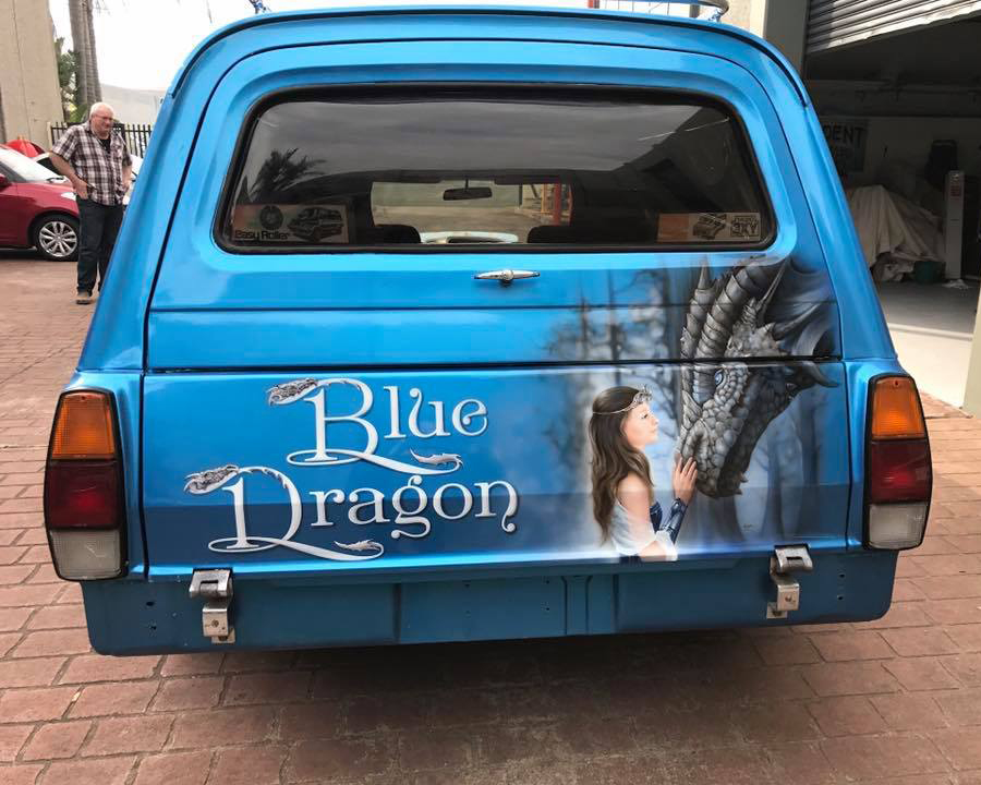 blue dragon back