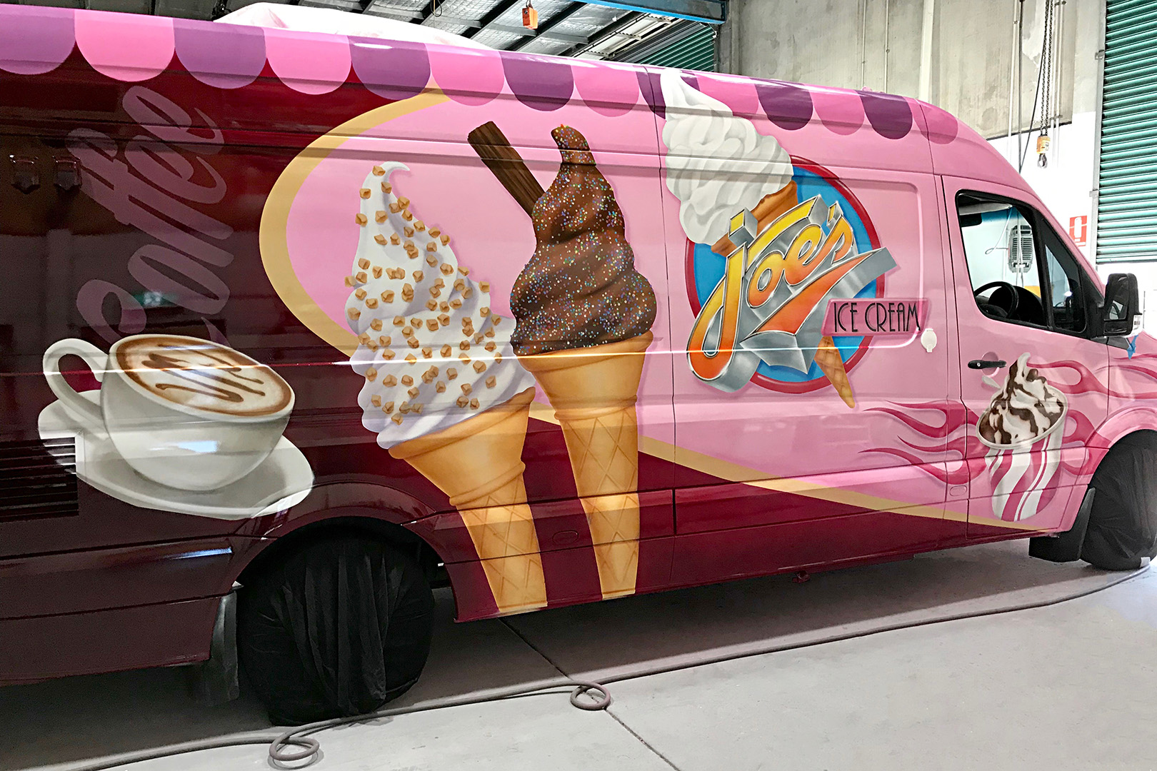 Airbrushed Ice Cream Van