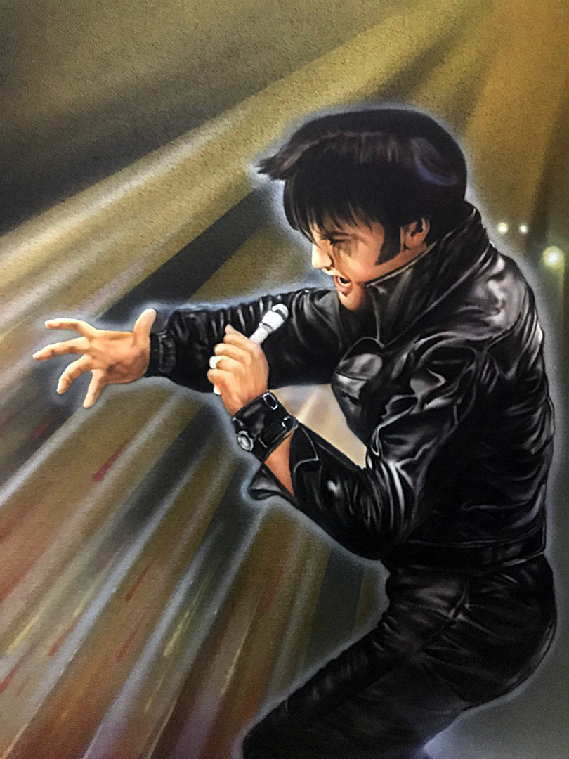 Elvis Airbrushed Art